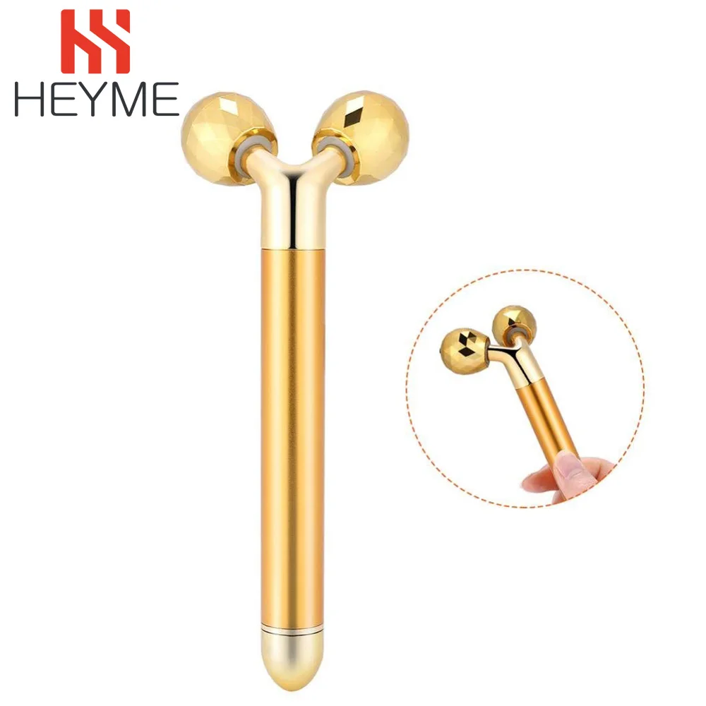 HEYME роликовый массажер для лица 24 К Красота бар Golden Energy по уходу за кожей уход