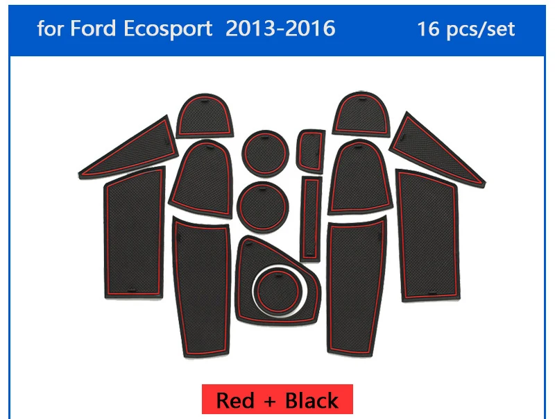 Для Ford Ecosport 2013 до 2016 противоскользящая резиновая чашка Подушка дверной паз