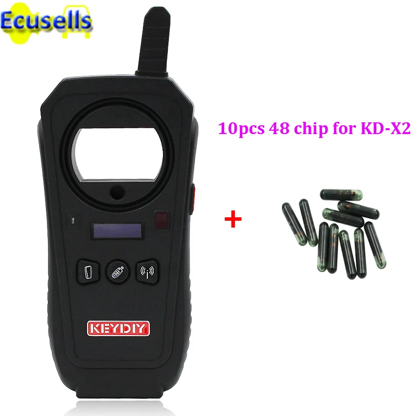 KD-X2 with 10pcs 48 KEYDIY KD-X2 удаленное устройство разблокировки и клонирование генератора-транспондера 96 бит 48 транспондер с 46 чипом или 48 чипом или 4C/4D чипом - Цвет: KD-X2 with 10pcs 48