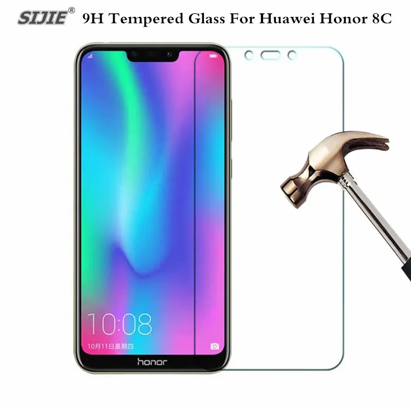 Закаленное стекло для Huawei Honor 8C Смартфон HD защита экрана на кристаллах Honor8c