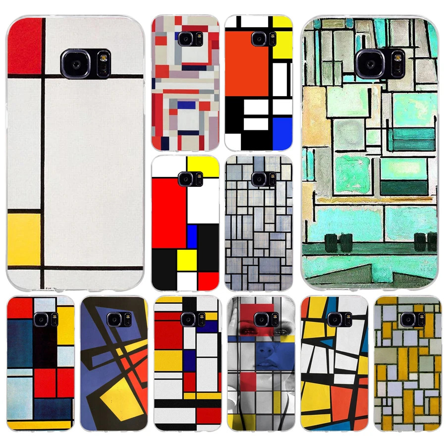 173A bauhaus стиль абстрактный Мондриана силиконовый чехол-накладка из мягкого ТПУ для Samsung Galaxy s6 s6 s7 edge s8 s9 plus