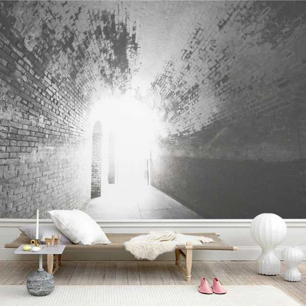 Старая улица и полосы гостиной фон 3D обои фотообои 3d papel де сравнению PW1435732236|papel de