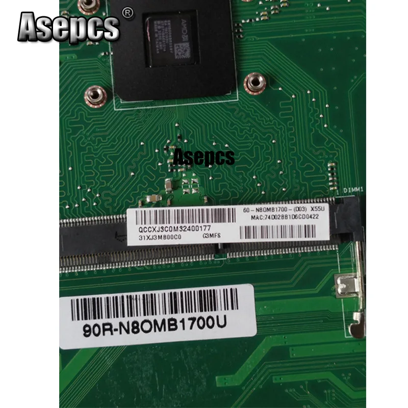 Asepcs X55U материнская плата для ноутбука For Asus X55 тест оригинальная | Компьютеры и