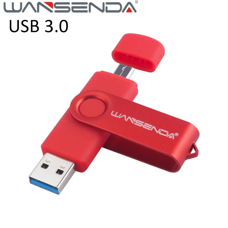 USB флеш-накопитель WANSENDA 128 ГБ 3 0 Android OTG 64 флешка 8 16 Флешка 32 Гб карта памяти |