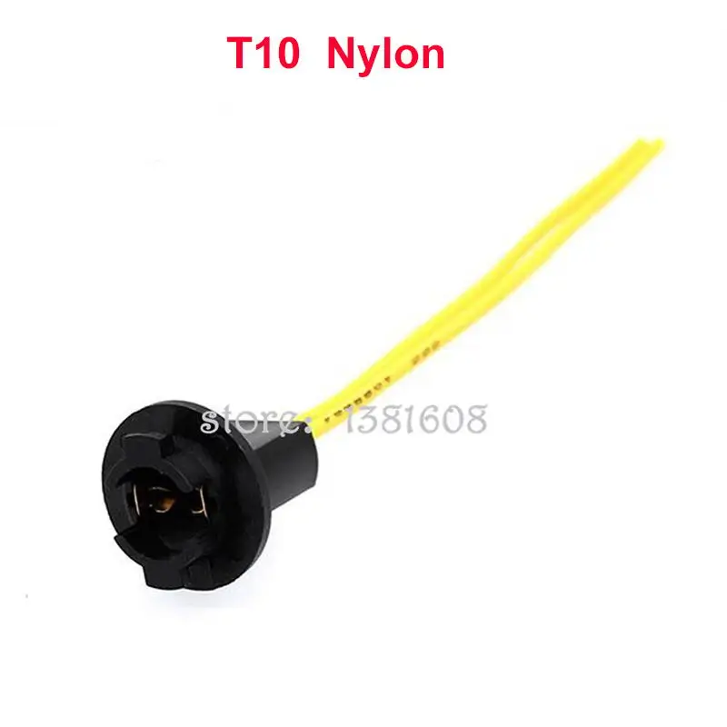 T10 Nylon 1 шт. LED T10 T20 1156 1157 B9S автомобильные лампы лампочки гнездо адаптер удлинитель Разъем Держатель Лампы - Название цвета: T10 Nylon