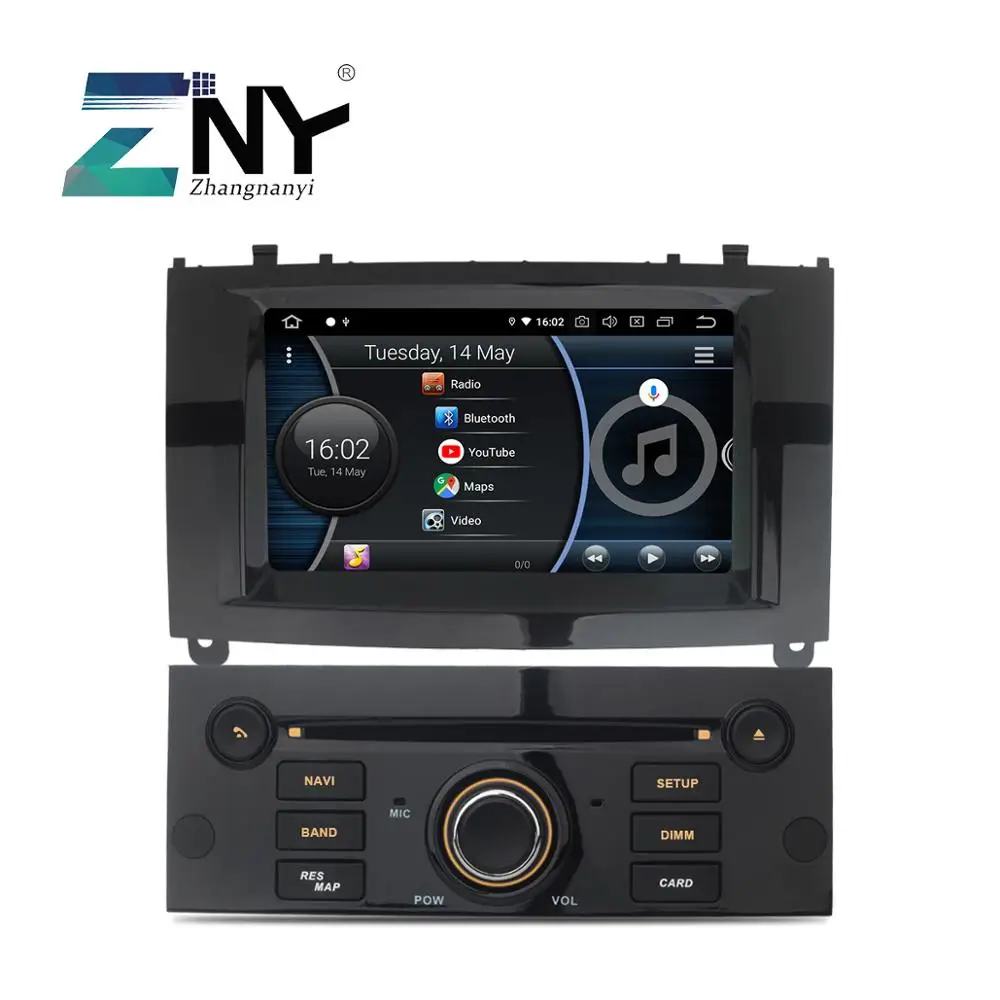 7 &quotips Android 9 0 автомобильный DVD gps для PEUGEOT 407 2004 2010 Мультимедиа Радио FM RDS Wi Fi