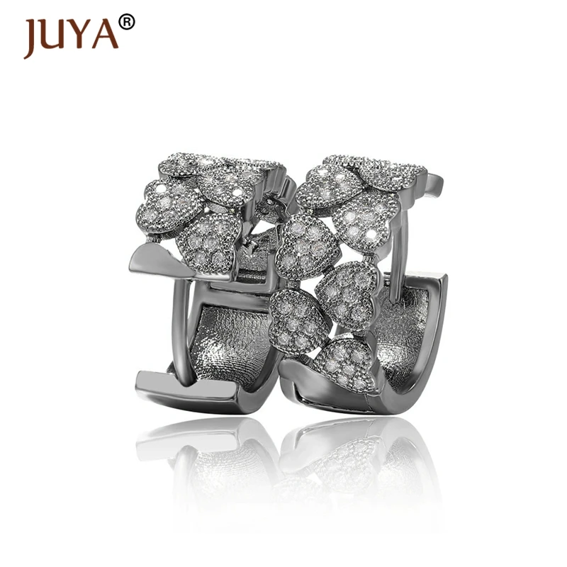 Женские круглые серьги-кольца JUYA большие в форме сердца Ювелирное Украшение для