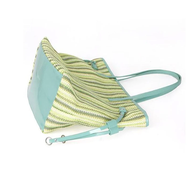 2020 летние большие соломенные сумки женская пляжная сумка в полоску Женские