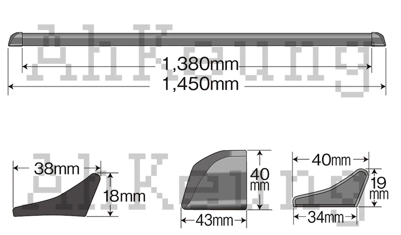 Протон Сага Сзади Автомобиля Спойлер Полосы Задний Багажник Крыло Заднее |