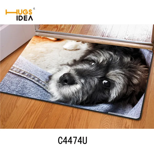 C4474U HUGSIDEA Милые 3D животные Кошка Сова узор нескользящие для спальни гостиной пол ковры домашние наружные входные коврики - Цвет: C4474U
