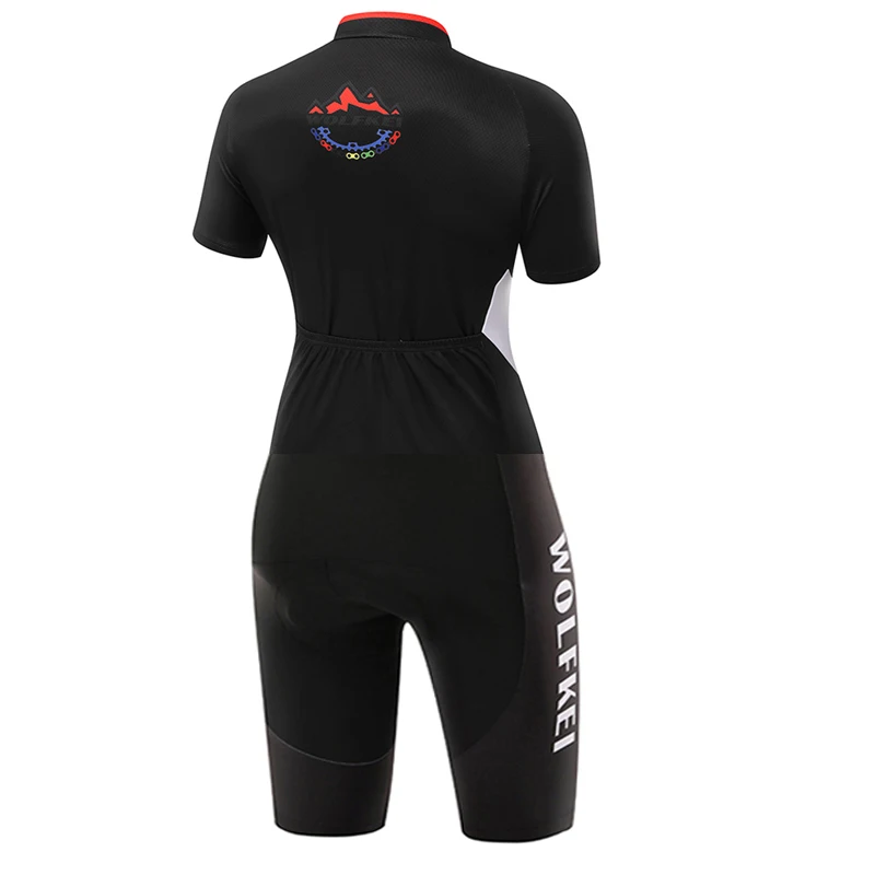 Новинка костюм WOLFKEI Skinsuit одежда для велоспорта Цельный боди езды на горном
