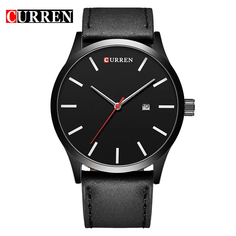 Мужские наручные часы CURREN роскошные повседневные кожаные кварцевые relogio masculino