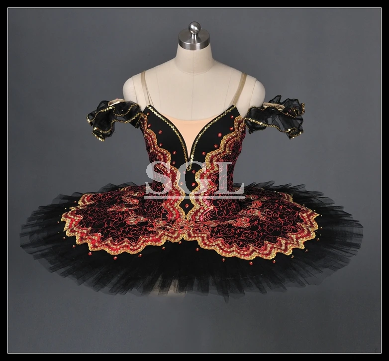 Бесплатная доставка черная блинная балетная юбка пачка для взрослых девочек