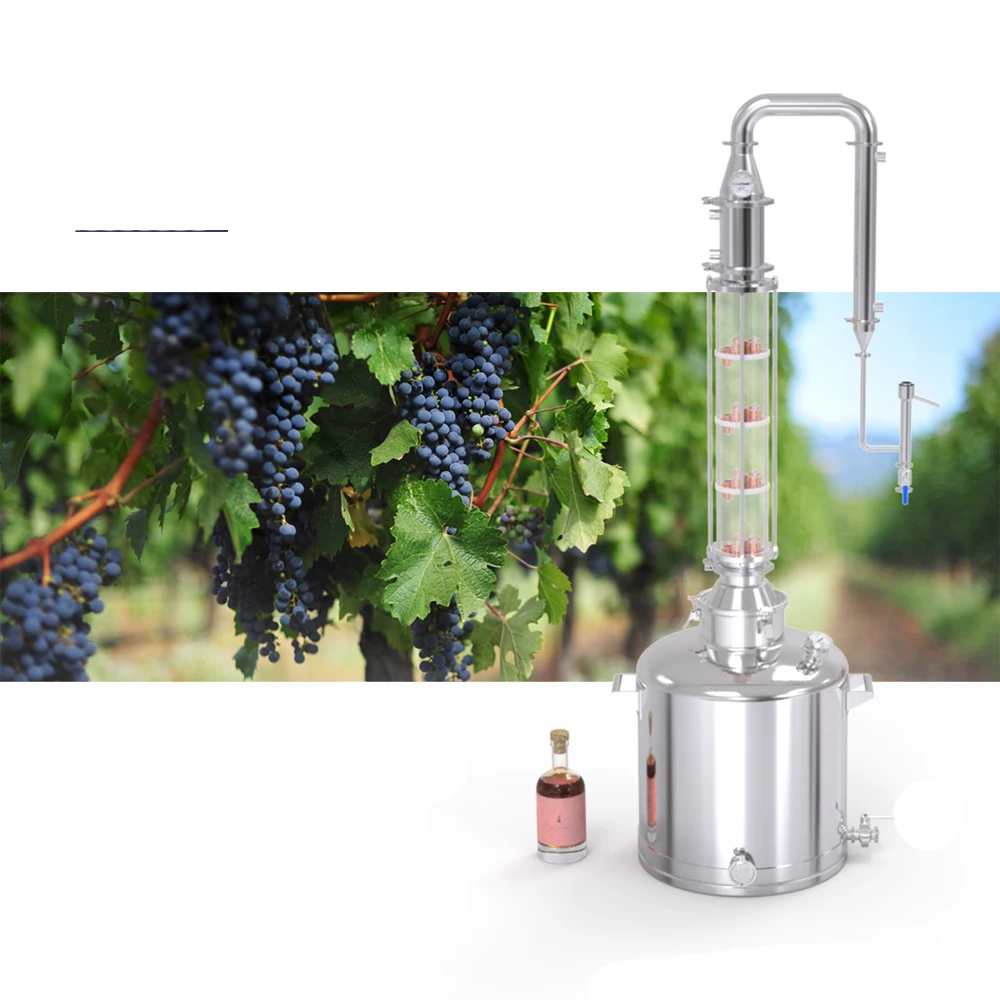 Fancier 50L & 100L красивый Кристальный стеклянный столбик дистиллятор вина фляжка