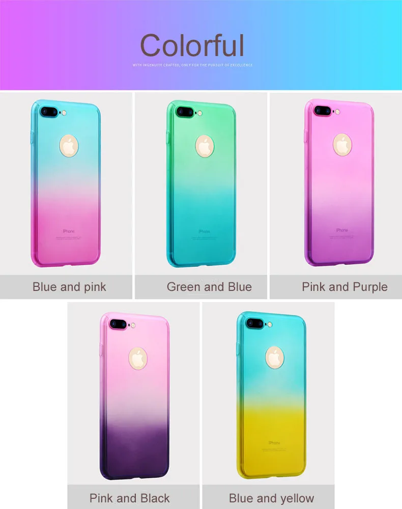 Мобильный телефон Yoteen чехол для IPhone 6 6S с полным покрытием закаленное стекло