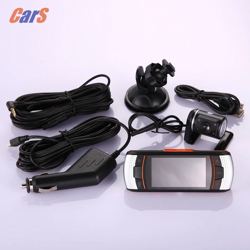 

30FPS Car Rear View Camera 2.7 Inch Car DVR Camera Portable Video Recorder LED Night Vision Dual Lens car-styling