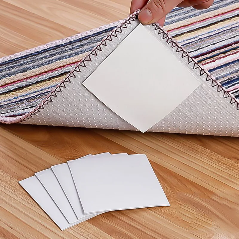 4 шт бытовой неподвижный коврик супер клейкая Двухсторонняя поверхность с двух