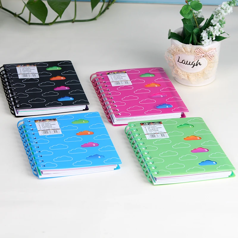Perfect Spiral Notebook paper A6 A5 A4 100 sheets Diary planner Creative Notepad Office School Supplies|notebook touch|notebook modelnotepad glue |