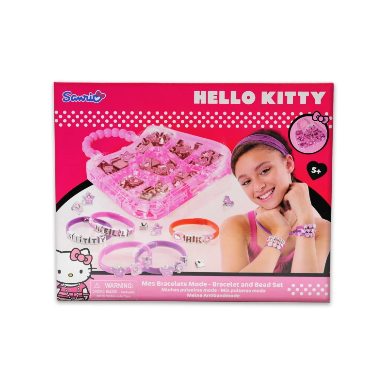HELLO KITTY mes Браслеты Браслет режима и набор из бисера minhas pulseiras meine mbandmode для девочек