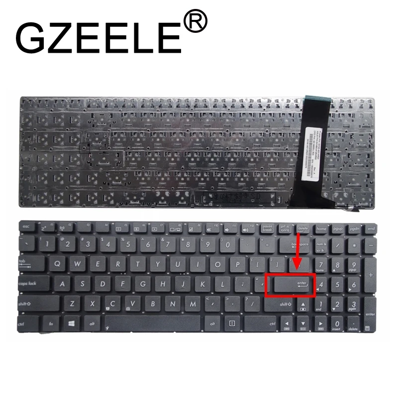 Английская клавиатура GZEELE для ASUS N56 N56V N76 N76V N76VB N56DY N76VJ N76VM N76VZ U500VZ N56VV N56VZ U500 U500V