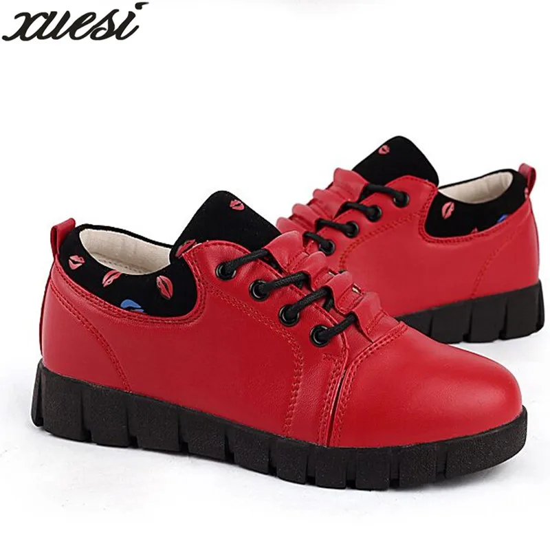 Xuesi 2018 Демисезонный Женские туфли-лодочки кожа Дамская обувь Zapatillas Mujer