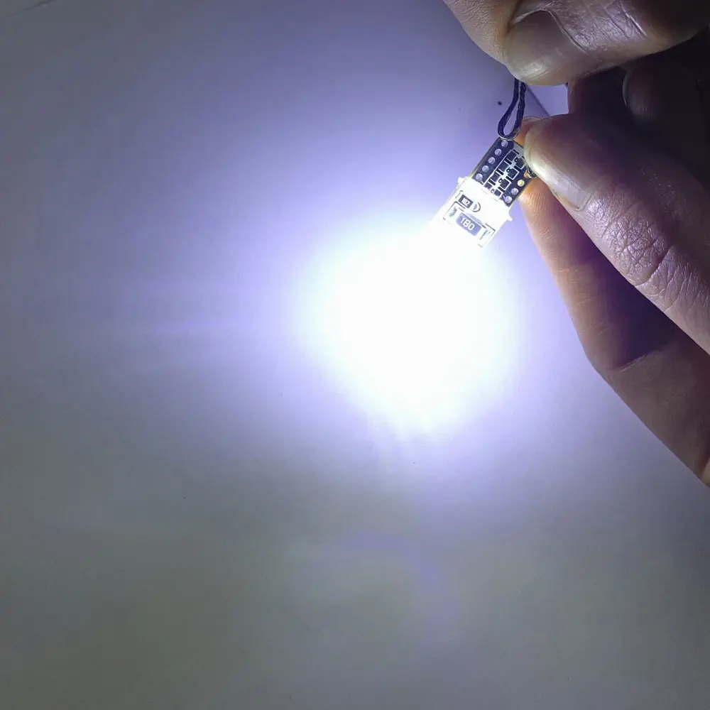 4 шт. T10 W5W 24SMD 3014 Светодиодная Кремниевая стробоскопическая вспышка автомобильный
