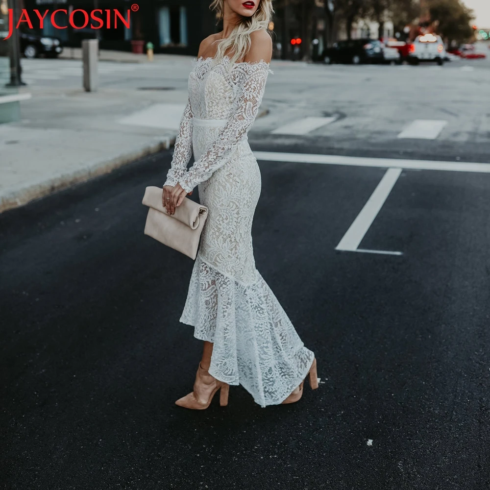 JAYCOSIN пикантные Бохо длинное платье Для женщин Повседневная обувь Повседневное с