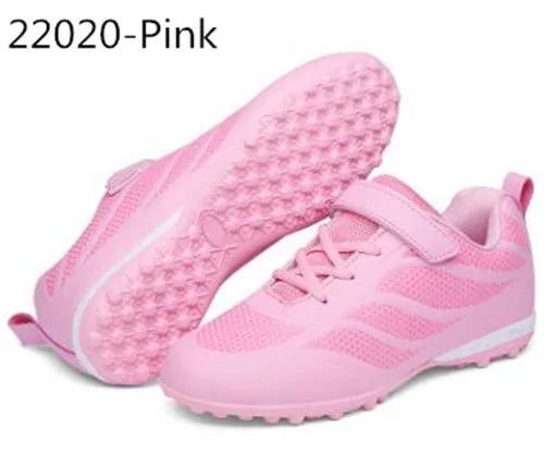 22020 Pink 40 пар Pro Junior футбольные кроссовки, Молодежные футбольные кроссовки, детские для девочек и мальчиков сломанные ногти длинные шипы на открытом воздухе Газон тренировочная спортивная обувь - Цвет: 22020 Pink