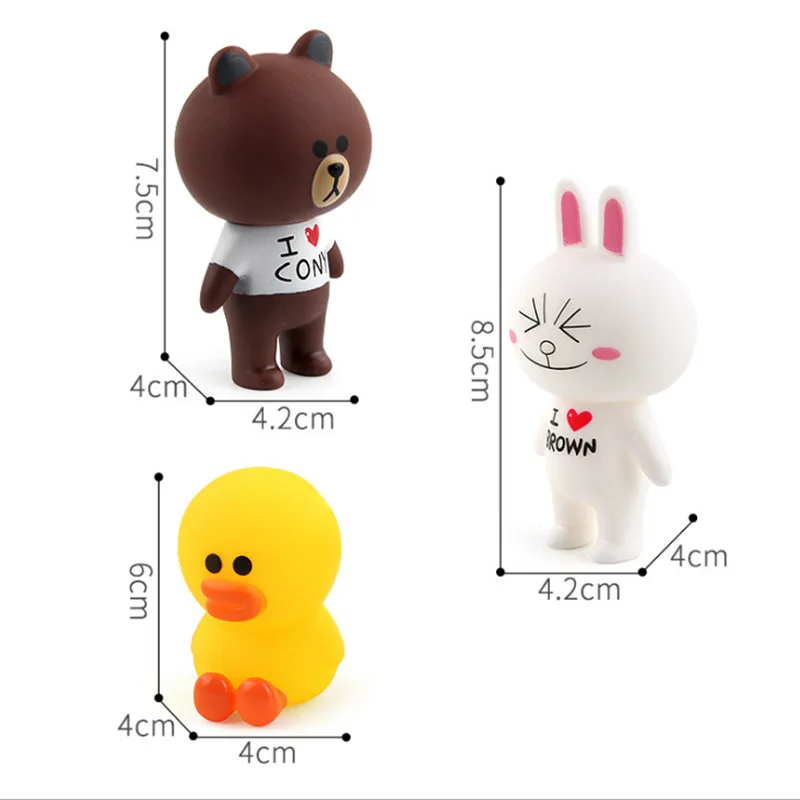 LXCMO Cute Cartoon Animal Figure Decoration Mini Dolls Toy Set | Игрушки и хобби