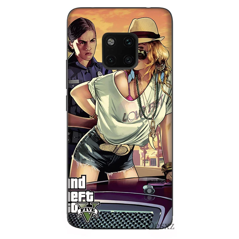Чехол для телефона Rockstar Gta 5 Grand Theft Huawei mate 10 20 lite Pro 2 3 4 4i i Y5 Y7 Y9 prime Cover | Мобильные