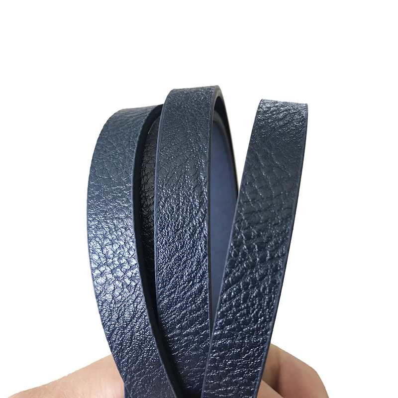 Dark Blue XCHARMS 10 мм плоский из искусственной кожи шнур и Веревка Diy ювелирных изделий Аксессуары, модные украшения изготовление браслетов материалы - Цвет: Dark Blue