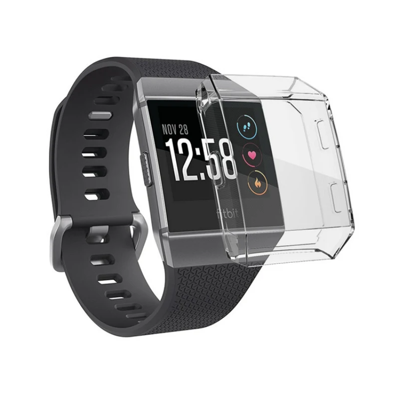 Защитный чехол на 360 градусов для Fitbit Ionic Band, чехол с покрытием, чехол для часов Fit Bit ionic, аксессуары, защитный чехол для экрана