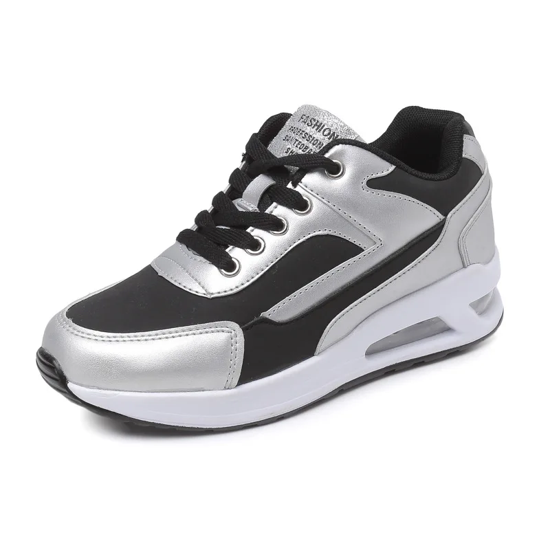 Женская обувь Новинка 2019 года женская на толстой подошве шнуровке из эластичной