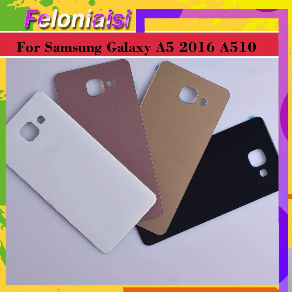 Для Samsung Galaxy A510 A510F A5100 A5 2016 корпус батарейный отсек Задняя стеклянная крышка