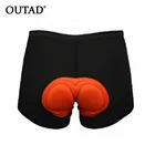 Велосипедные шорты OUTAD унисекс, удобное нижнее белье для езды на велосипеде, с поролоновым гелевым 3D наполнителем, черные велосипедные шорты, одежда для верховой езды
