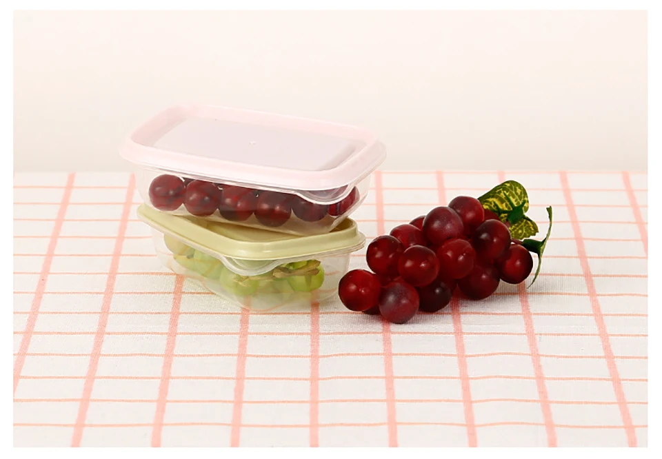Контейнеры для хранения продуктов с крышками для кухни BPA БЕСПЛАТНО пластиковый ящик для хранения продуктов Ланч Органайзер безопасный для посудомоечной машины микроволновая печь