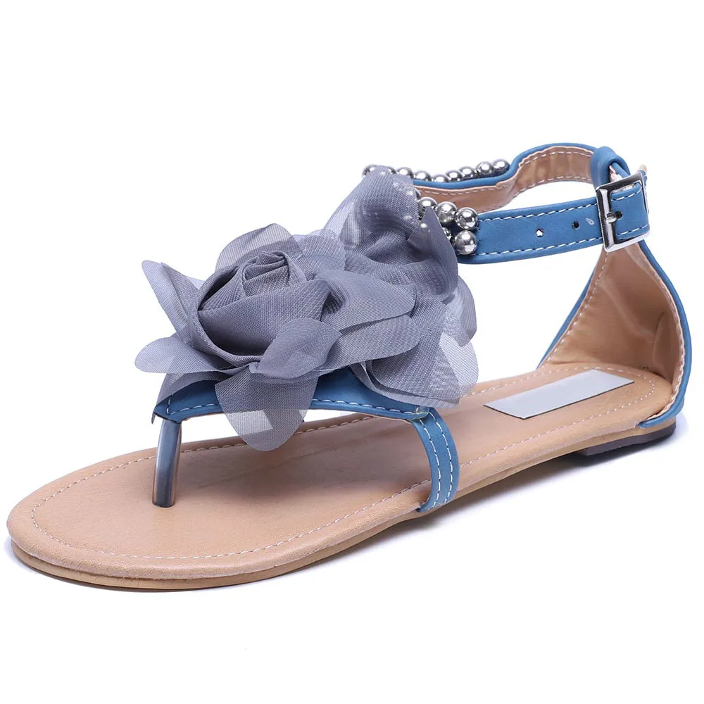 Lsewilly/женские сандалии-гладиаторы в богемном стиле Украшенные бусинами Летние