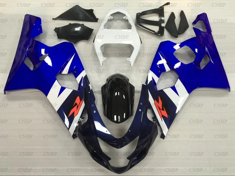GSX R 600 2004 Abs обтекатель GSXR 750 2005 K4 синий черный набор для всего тела 04