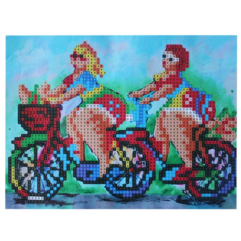 5D Diy diamond painting cross stitch embroidery Riding a woman picture mosaic Home Decoration gift 20*30cm | Дом и сад