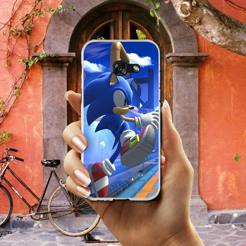 Мягкий ТПУ чехол Sonic The Ежик для телефона Samsung Galaxy S2 S3 S4 S5 Mini S6 S7 S8 S9 S10 Lite Edge Plus Note 4 5 8