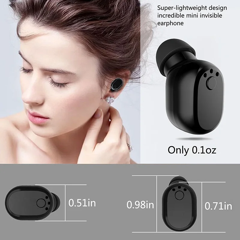 Мини невидимые наушники с USB зарядной док станцией беспроводная Bluetooth гарнитура
