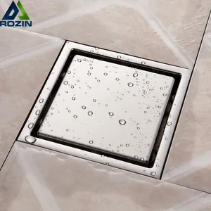 Напольный слив из нержавеющей стали Nicke, квадратный сливной канал для ванной, кухни