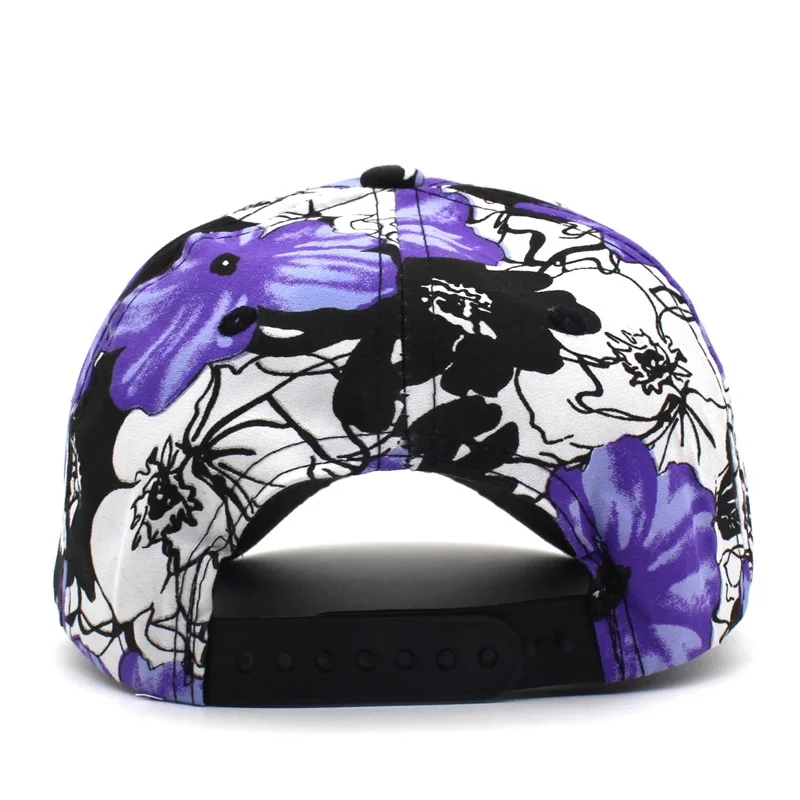 Новинка 2018 бейсболка с цветами для женщин цветочный принт snapback женские кепки