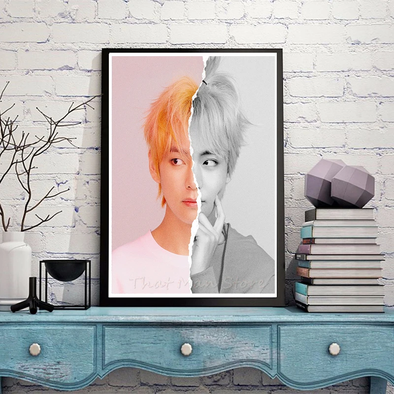 Мода Bangtan мальчики Ablum любовь себя ответ плакат вентиляторы подарок Канцелярский набор белый картон плакат