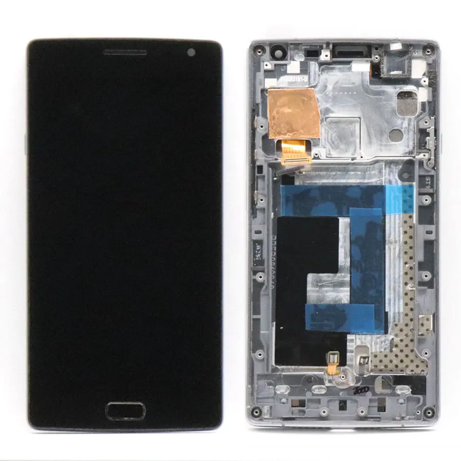 Oneplus 2 lcd дисплей кодирующий преобразователь сенсорного экрана в сборе Oneplus 2 lcd с рамкой один плюс два экрана Pantalla запасные части