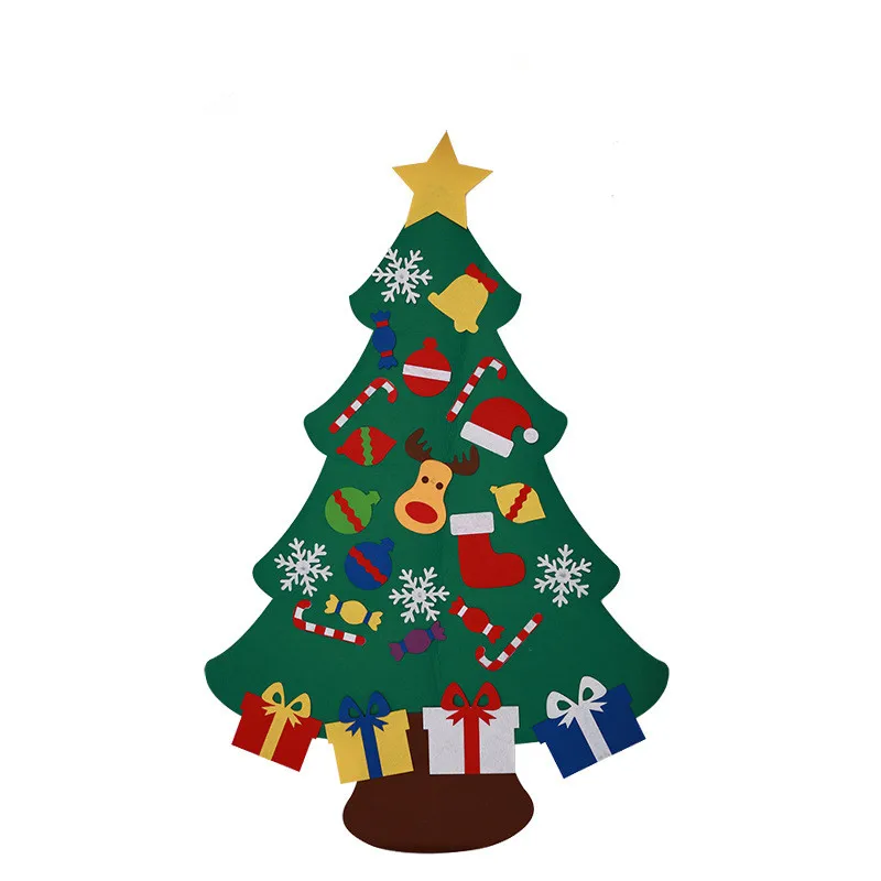 DIY войлочная Рождественская елка для Chritmas украшения дома набор стен магазин