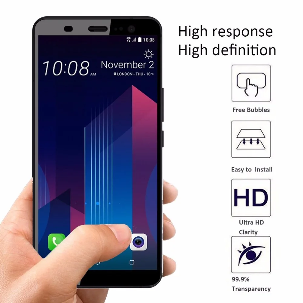 Закаленное стекло для HTC U11 Plus Защитная пленка экрана U 11 + полноэкранная защитная 6