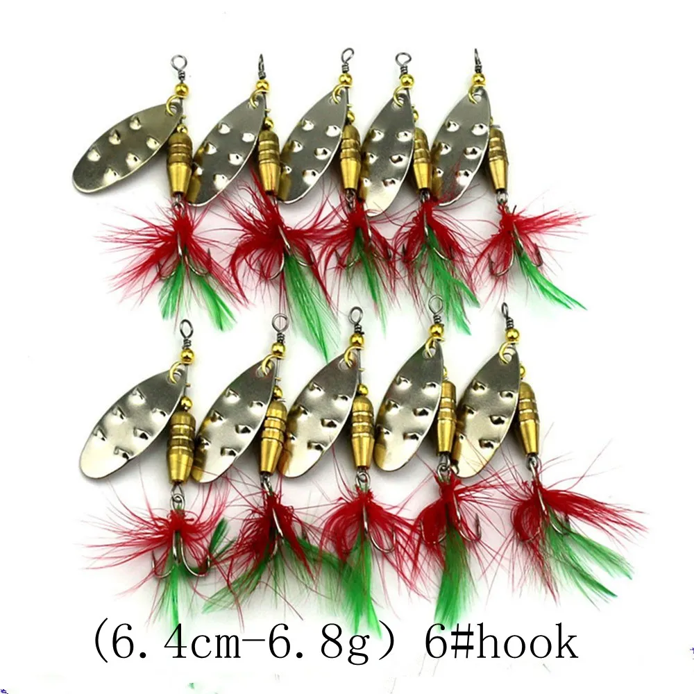 2PCS Compound Feather Sequins New Hot 10 Models Artficial Bait Fishing Lures Tackle False | Спорт и развлечения