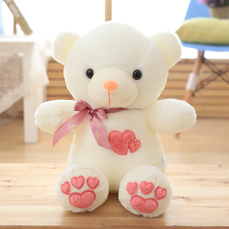 New Children Plush Toys pillow Cushion 45CM Heart Teddy Bear Soft Stuffed Appease Doll Favorite Birthday Christmas Gift | Игрушки и