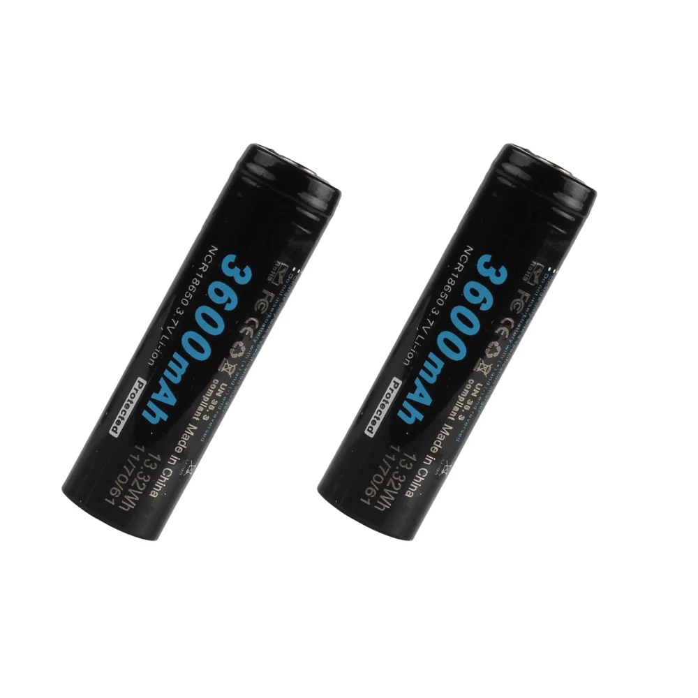 Soshine 2 шт./лот 18650 литий ионная батарея 3 7 V 3600mAh аккумуляторная для фонарика
